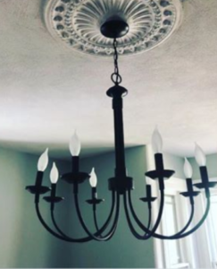 iron light fixture